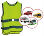 Комплект жилет сигнальный с тематическими картинками №2 (транспорт) 026130