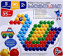 Мозаика настольная с крупными фишками, 90 элементов, d=35 мм, МИКС 0283096207