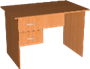 Стол письменный с 2-мя выкатными ящиками 025812
