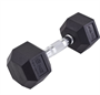 Гантель гексагональная 9 кг, обрезиненная, черный 0281040