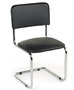 Стул  «Сильвия» Хром , Черный  кз, пр-во Беларусь 02279