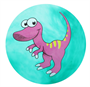Мяч детский Динозаврик диаметр 25 см 0282034