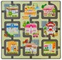 Мягкий детский коврик-пазл ""Магазины-улицы" 30х30х1 см, 9 штук 0282376