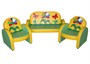 "Малыш с аппликацией" комплект детской мягкой мебели Семицветик желто-салатовый 0281085