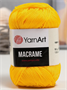 Пряжа "Macrame Макраме" 100% полиэстер 130м/90гр (142 жёлтый) 0283095204