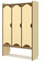 ШКАФ ДЛЯ ОДЕЖДЫ  ФИГУРНЫЙ ФАНЕРА 2 00327