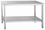 Стол производственный без борта со сплошной полкой, нерж. 600х500 0280831