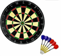 Дартс профессиональный с дротиками 6 шт, мишень из натурального сизаля d-45 см, толщина 4 см. ELO1lVDBjNPmoikTEQSsr3