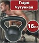 Гиря 16 кг чугунная Euro classic 0281368