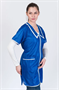 Халат фартук рабочий для продавца, клининга, повара (СИНИЙ) 02830962706