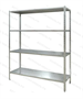 Стеллаж полочный1800х1500х500 с перфорированной полкой (нерж.сталь) 027941