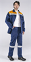 Костюм Стандарт СОП (тк.Смесовая,210) брюки, т.синий/оранжевый 0282587