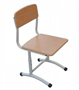 Стул ученический регулируемый на плоскоовальном металлокаркасе 0281106