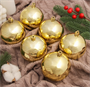 Ёлочные игрушки, шары новогодние, пластик, d-8 см, 6 шт "Винтажный глянец" золото 02830962750 - фото 1436500 Ёлочные игрушки, шары новогодние, пластик, d-8 см, 6 шт "Винтажный глянец" золото 02830962750 - фото 1436500