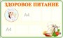 Стенд Здоровое питание 1500 х 900 пластик 3мм, карманы А4-7шт. ЗП4
