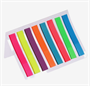 Блок - закладка с липким краем, 5×45 мм, пластик, 8 цветов по 21 листу, в блистере, МИКС 0283096601099