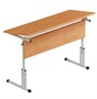 Стол ученический двухместный регулируемый на прямоугольной трубе ЛДСП 0283096601410