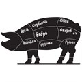Табличка меловая "Хрюшка" BB PIG PRINT с печатью А3 204114-al - фото 293686